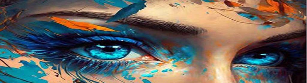 Herbst Farben in Blau