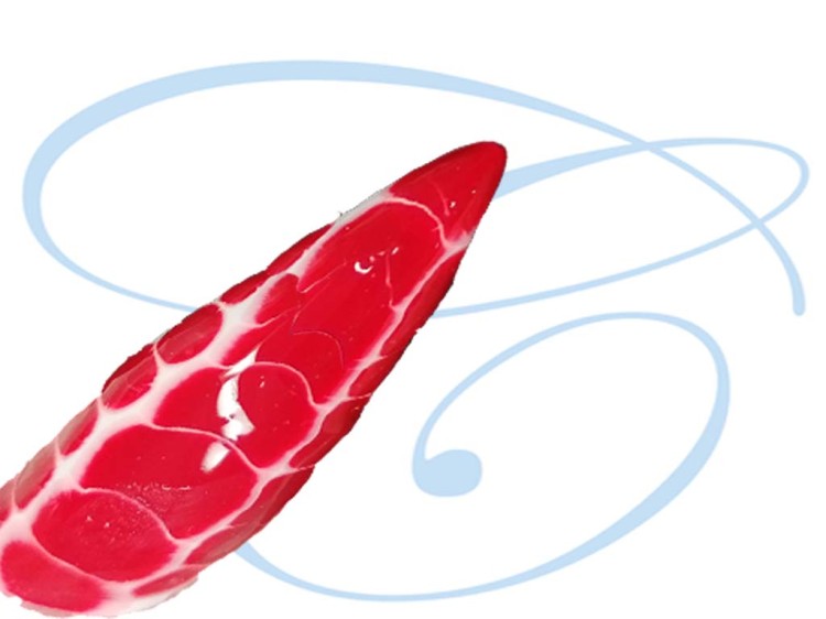 Aquarel Gel Istino Red Nass in Nass Technik