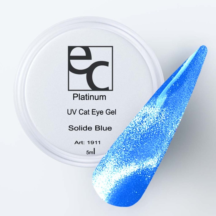 Platinum Cat Eye Gel Solide Blue 5ml