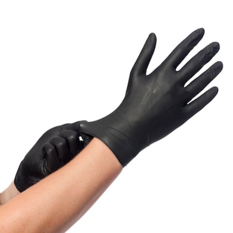 Handschuhe 100St. schwarz S