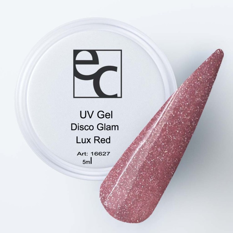 UV Gel disco glam lux red 5ml