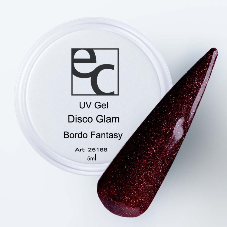 UV Gel disco glam bordo fantasy 5ml