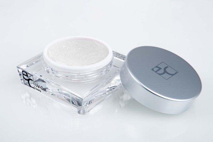 UV Aufbau-Sparkle Gel Iviry