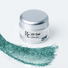 UV Gel Glitter blue, 5ml