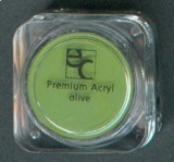 Coloured Premium Acryl Powder olive, 3,5g