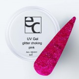 UV Gel Glitter Choking Pink