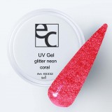 UV Gel glitter neon Coral 5ml