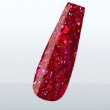 UV Gel force glitter rode dremmar 5ml