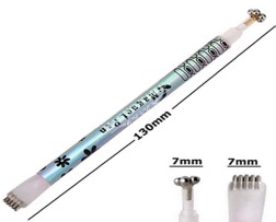 2 in 1 Magnet Stift - Magnet Pen silber