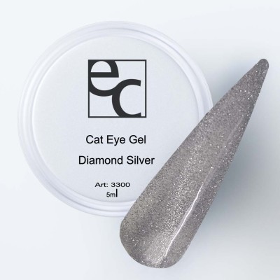 Cat Eye Gel Diamond Silver 5ml