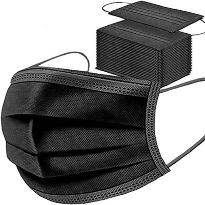 Hygiene Mundschutz Schwarz 50St.