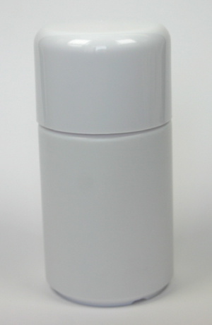 100ml bottle, white, top white